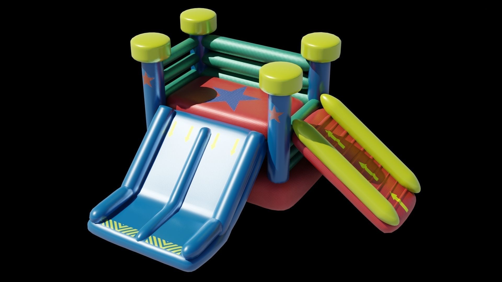 Play park Low-poly 3D model_4