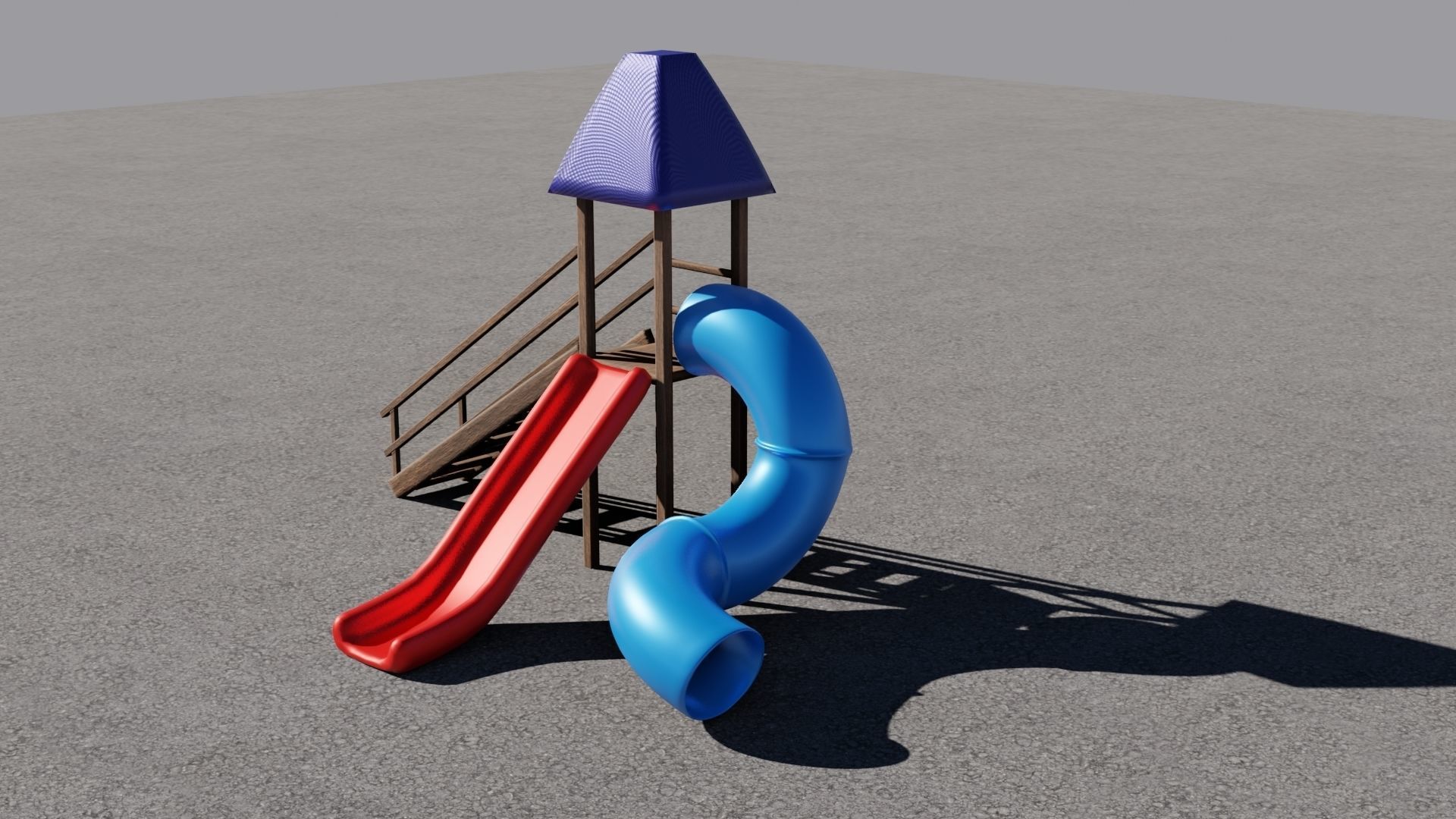 Play park Low-poly 3D model_40