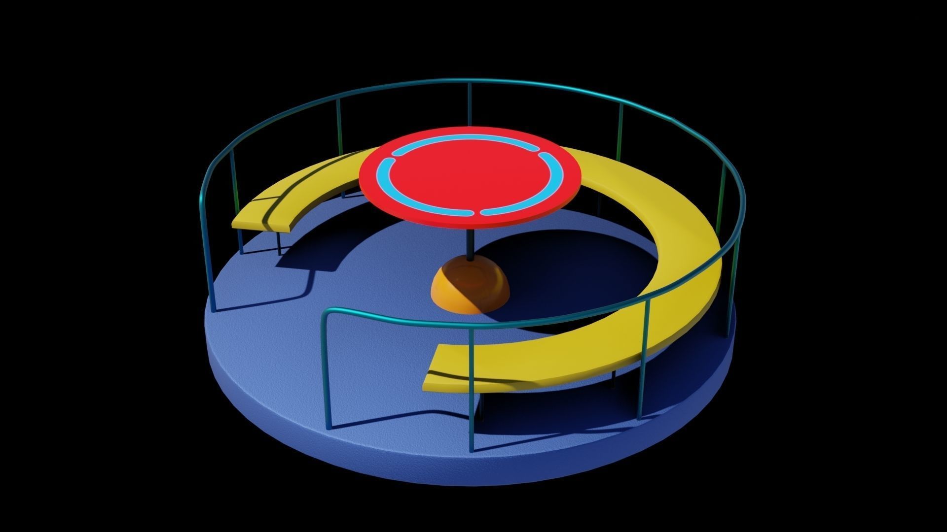 Play park Low-poly 3D model_10