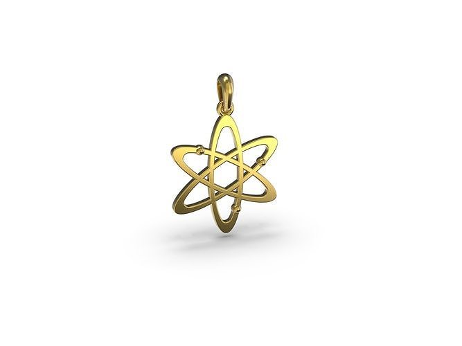 Atom pendant 3D print model