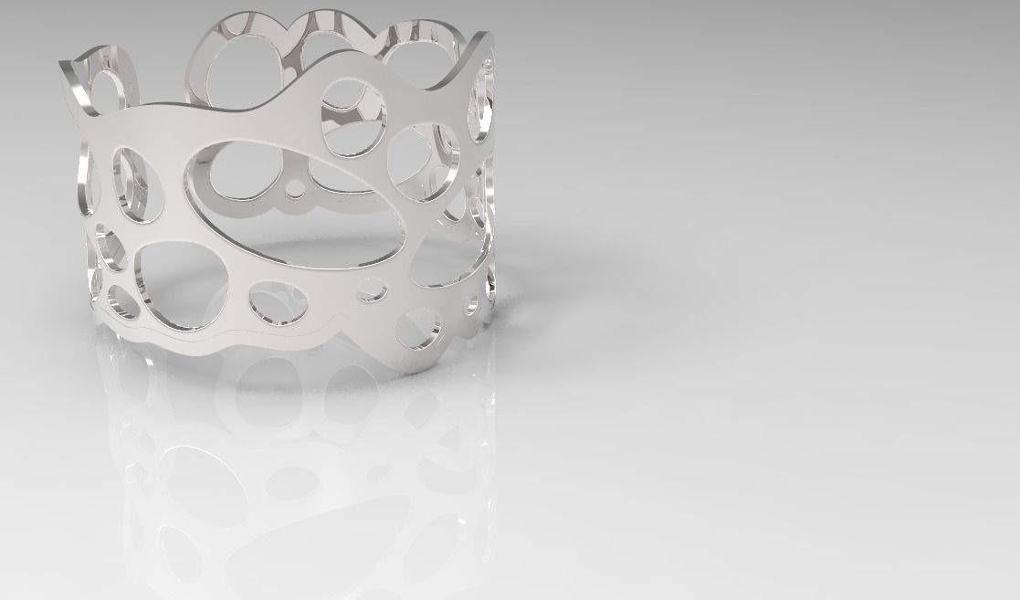 Bracelet Modeled in Rhino  3D model_0