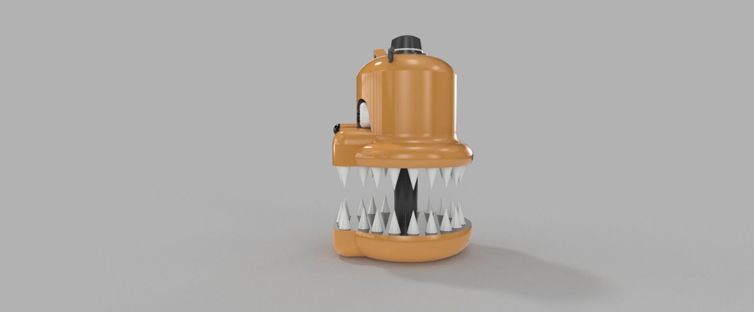 9 inches Toy Bear Head 3D print model_3