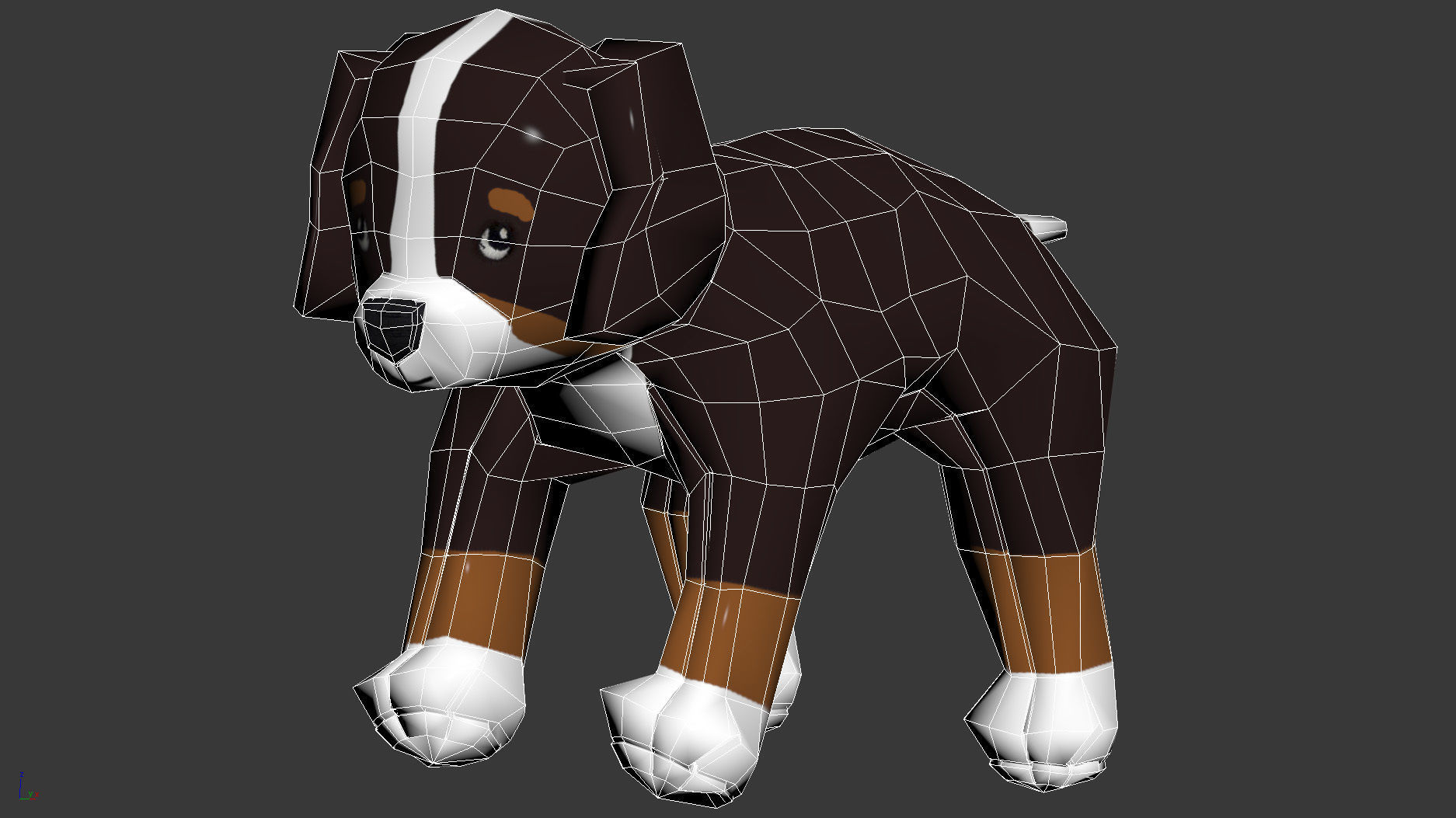 HOPPIG Soft toy dog 3D model_8