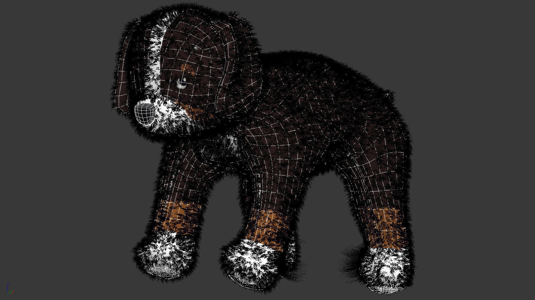 HOPPIG Soft toy dog 3D model_3