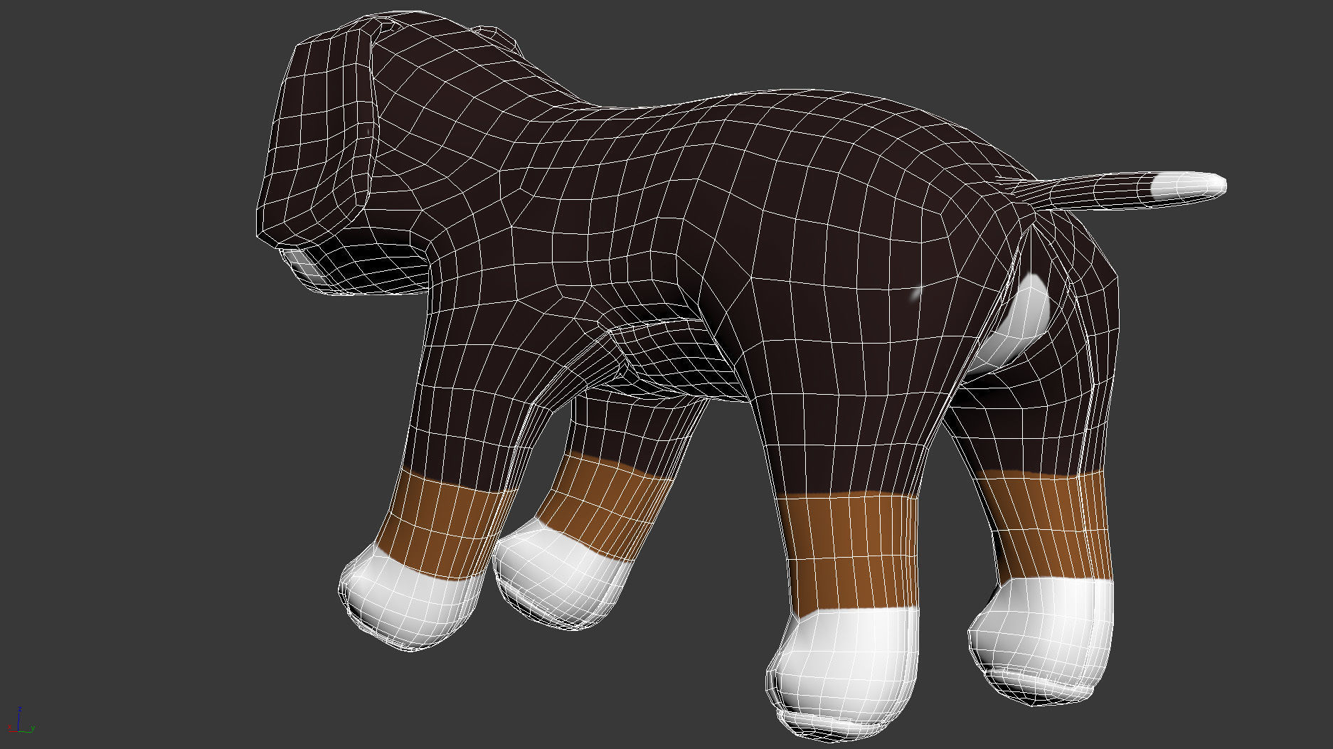 HOPPIG Soft toy dog 3D model_7