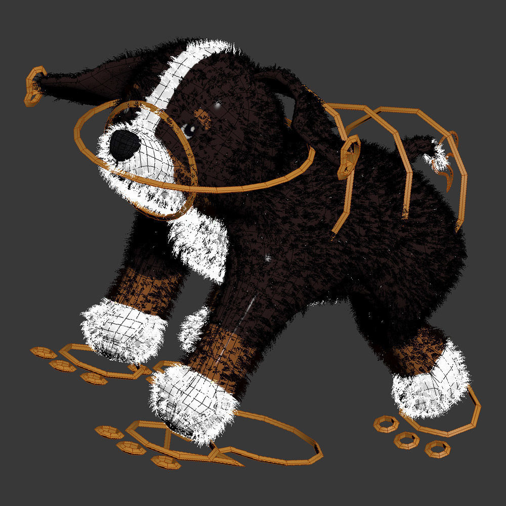 HOPPIG Soft toy dog 3D model_1