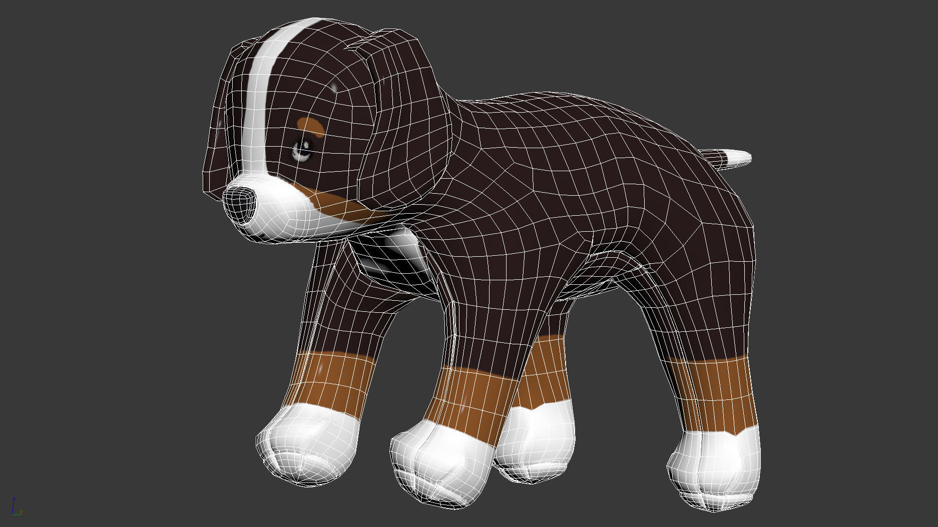 HOPPIG Soft toy dog 3D model_4