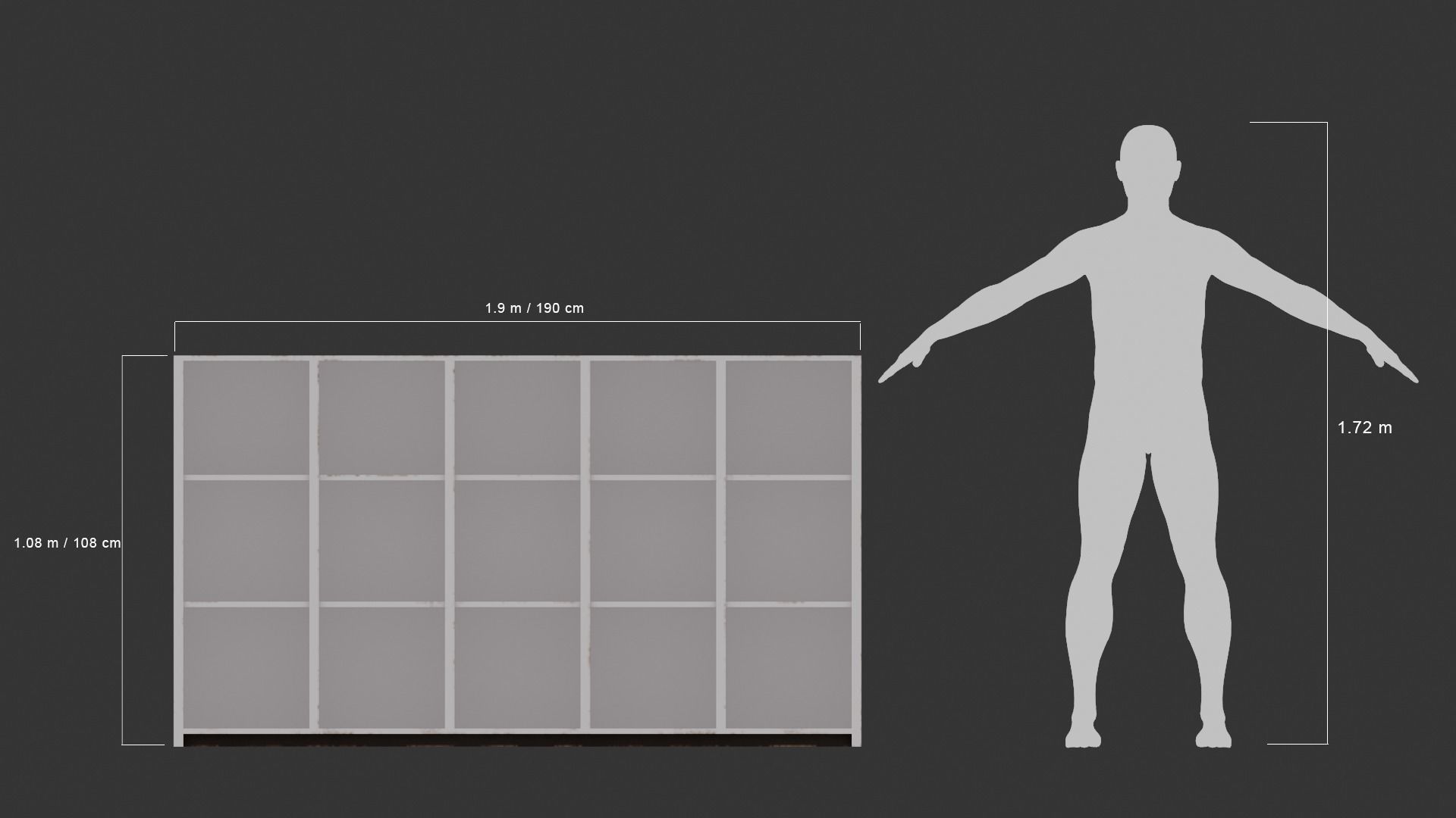 School Bag Shelves Free low-poly 3D model_8