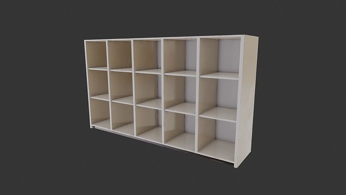 School Bag Shelves Free low-poly 3D model