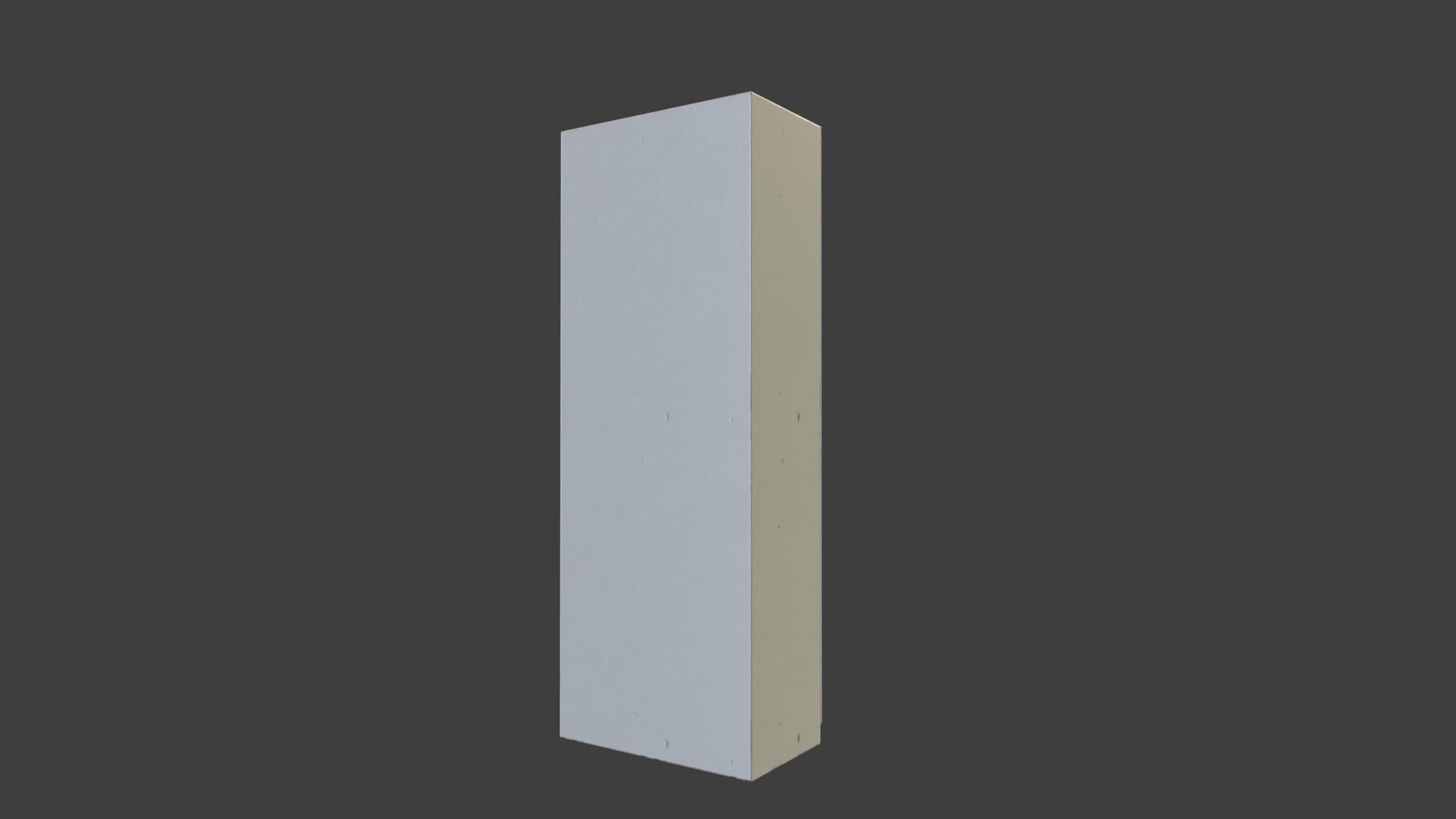 Cabinet tall cupboard Free low-poly 3D model_3