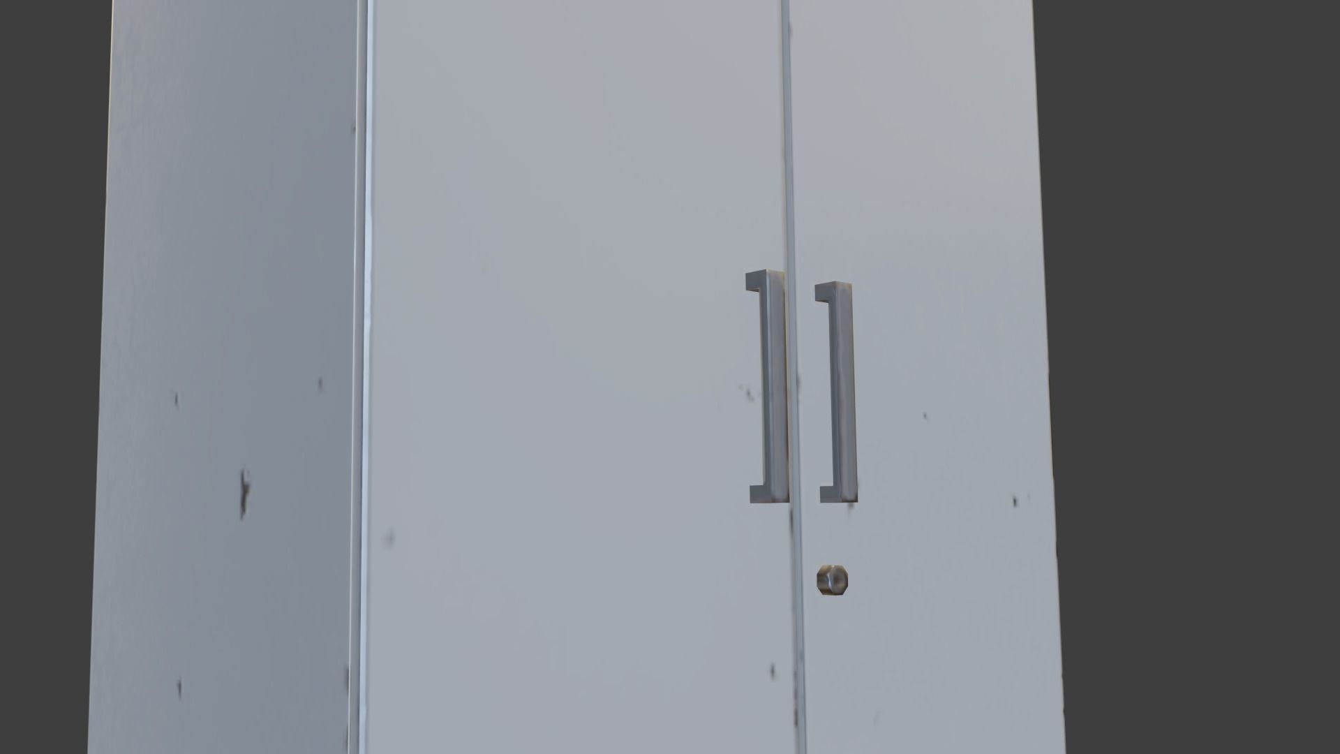 Cabinet tall cupboard Free low-poly 3D model_7