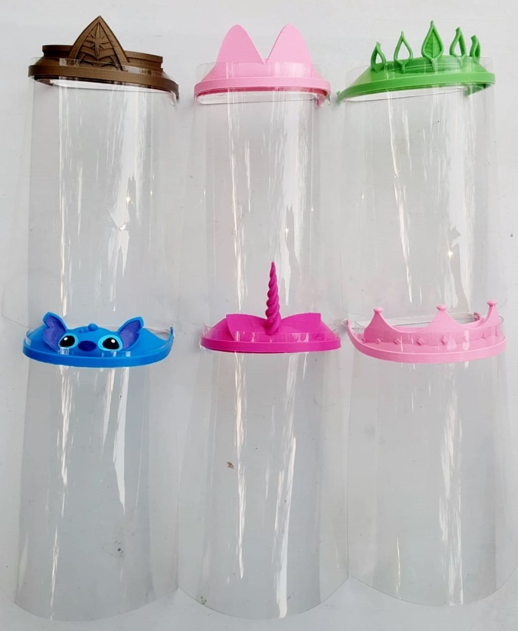 Face Shield Wonder Woman Covid 19 3D model_2