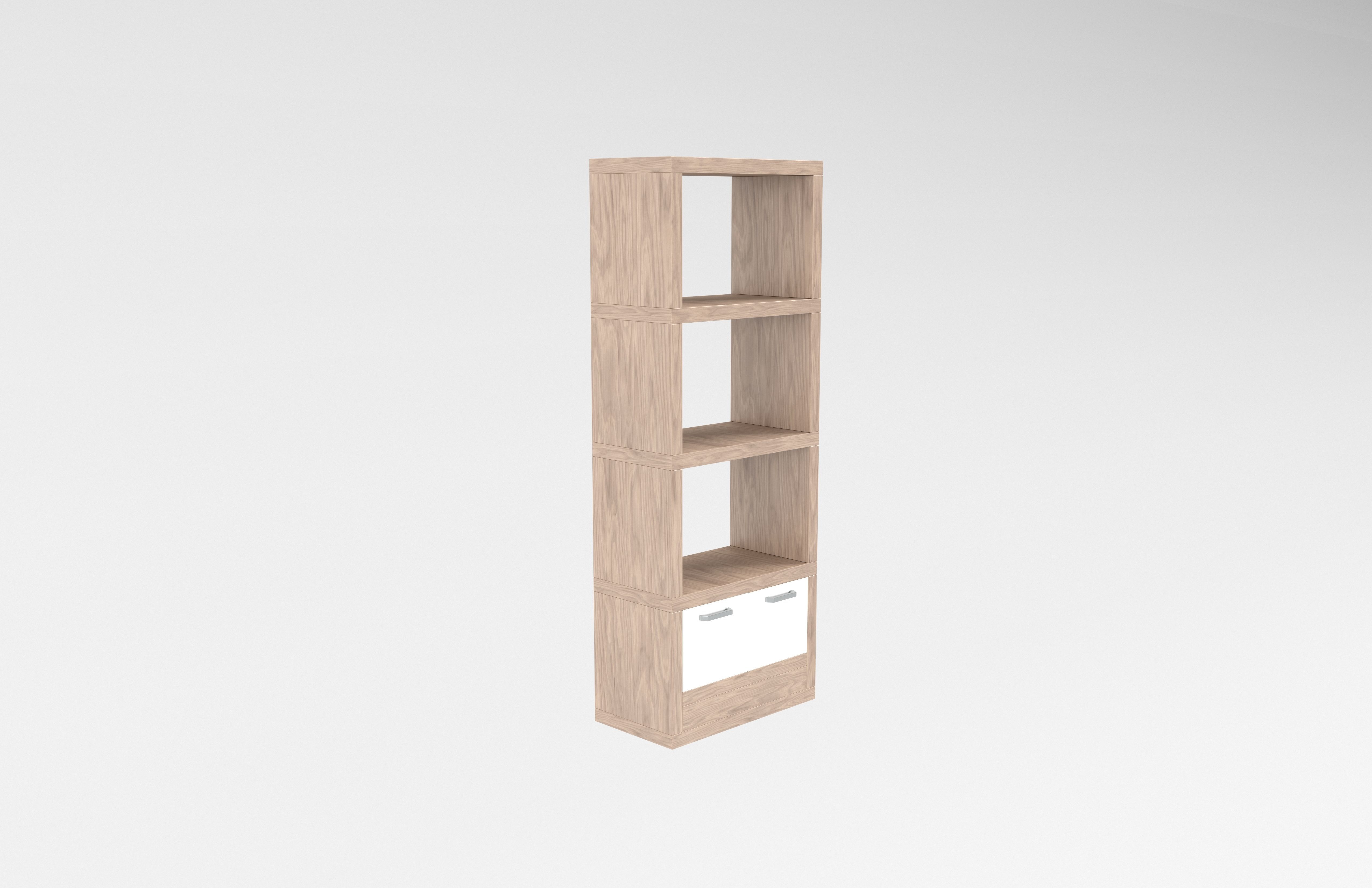 Cabinet v1 002 Low-poly 3D model_3