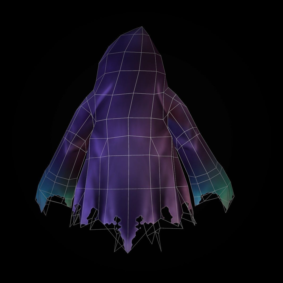 Character Ghost Low-poly 3D model_7