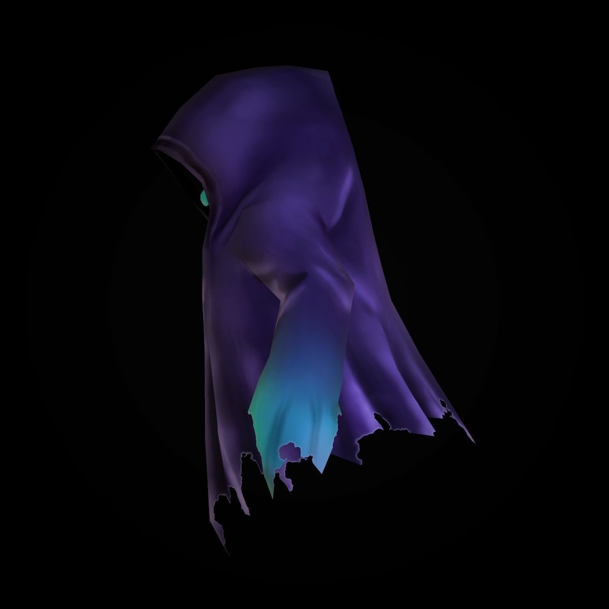 Character Ghost Low-poly 3D model_3