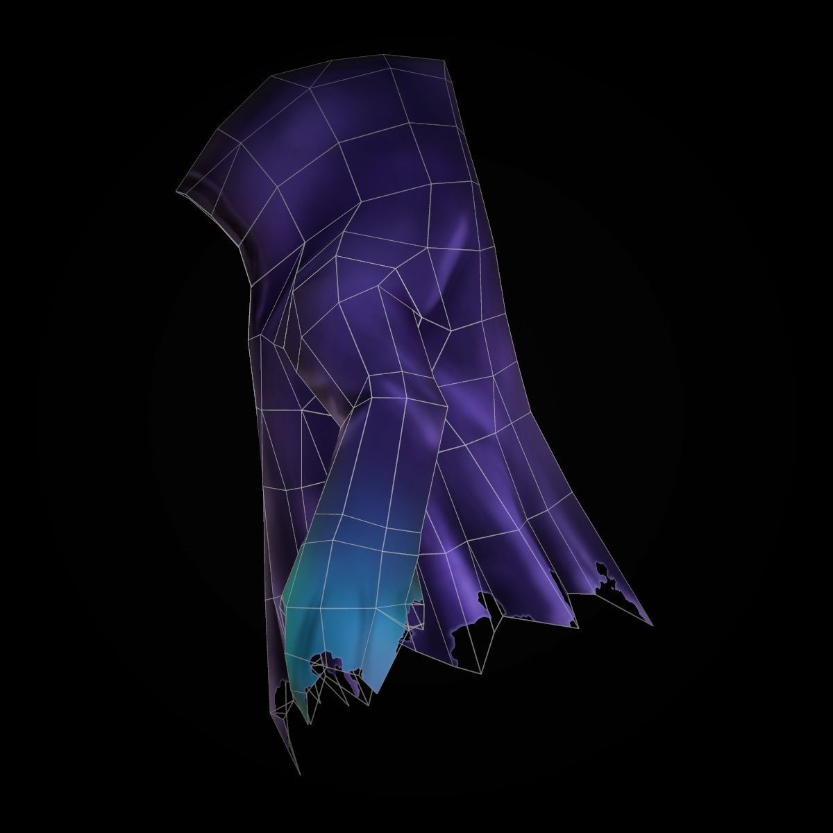 Character Ghost Low-poly 3D model_6