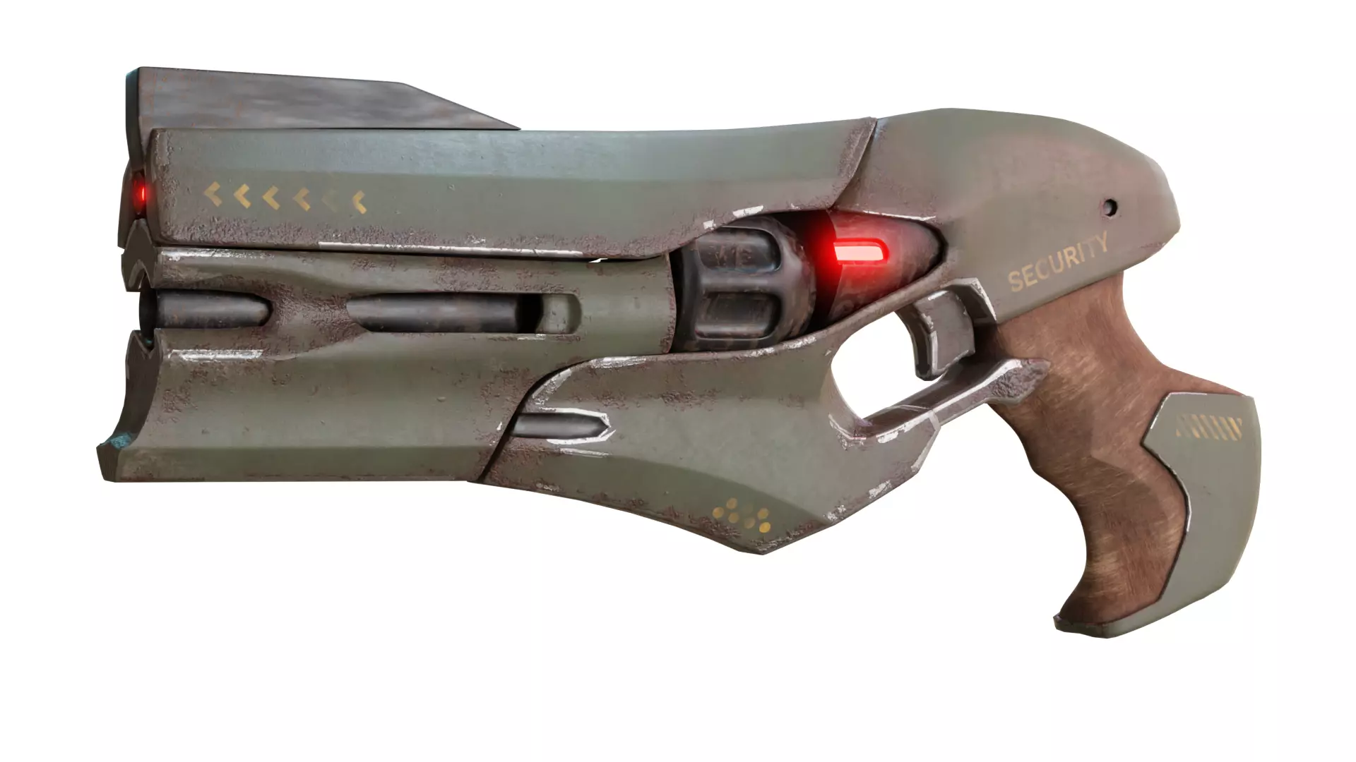 Sci Fi Gun Low-poly 3D model