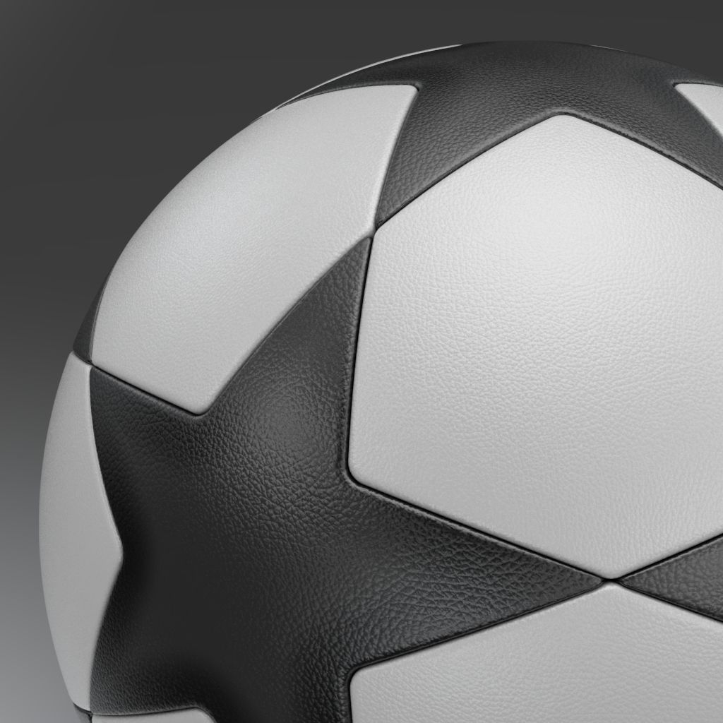 Champions League Soccer Ball 3D model_9
