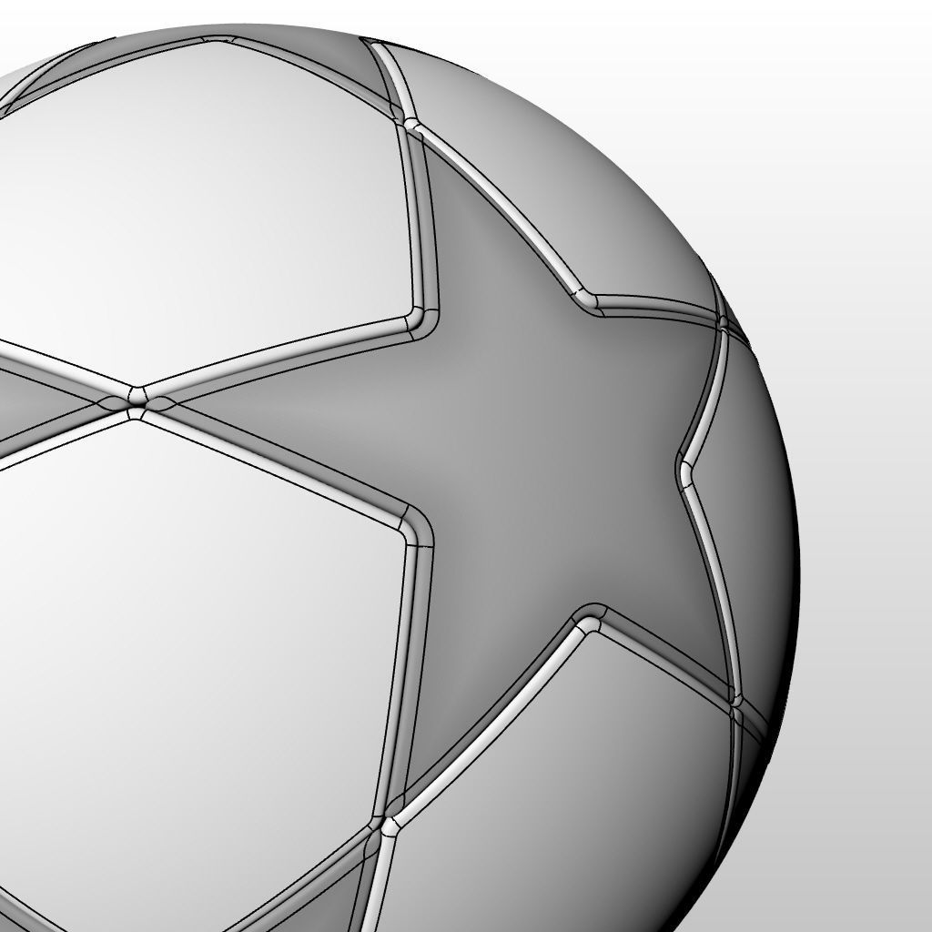 Champions League Soccer Ball 3D model_5