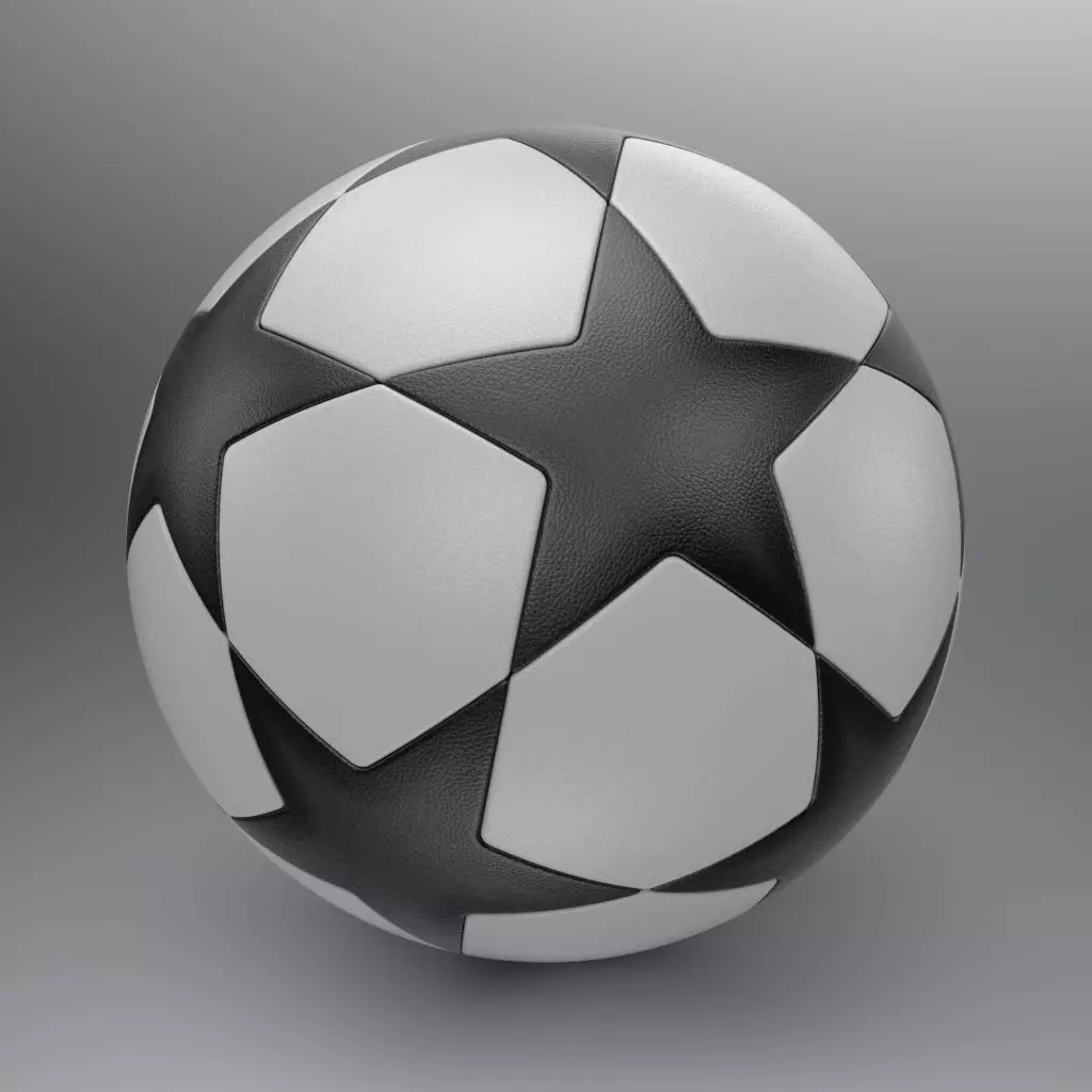 Champions League Soccer Ball 3D model_0