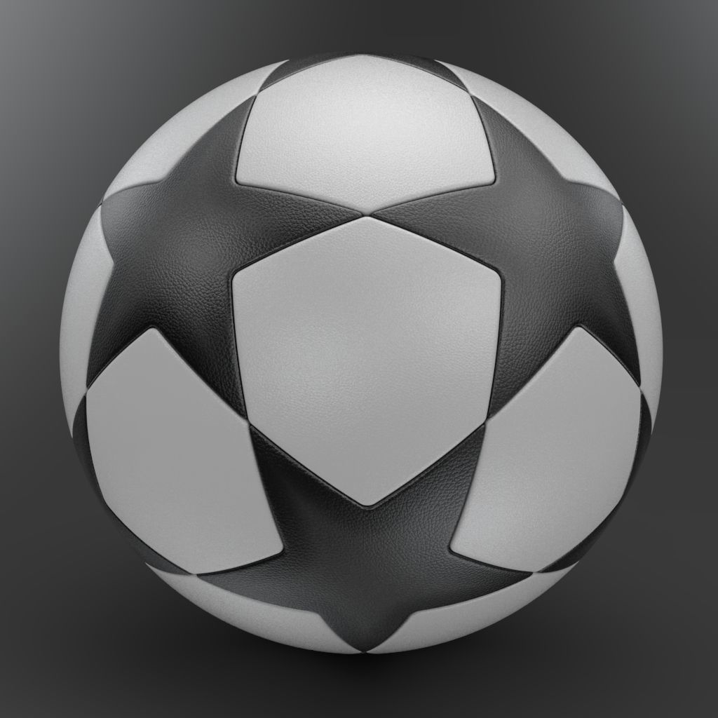 Champions League Soccer Ball 3D model_7