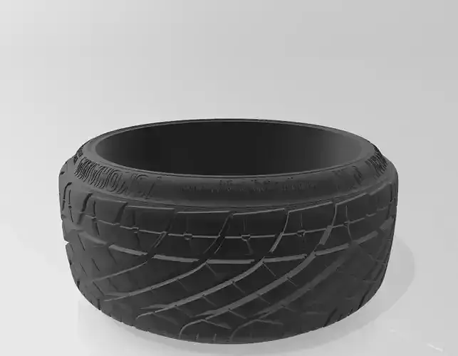 Yokohama Parada r17 Strech tire Super detail - 8J and 9J 3D model