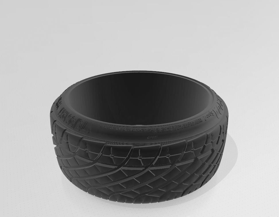 Yokohama Parada r17 Strech tire Super detail - 8J and 9J 3D model_5