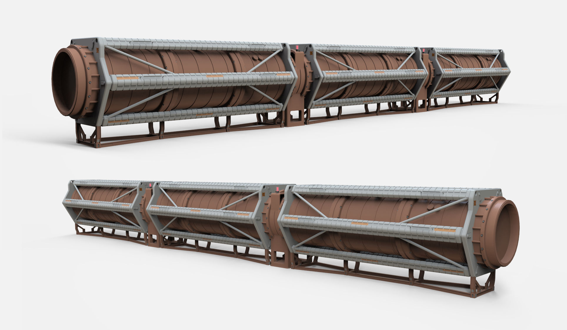 sci-fi Architecture kitbash 17 3D model_15