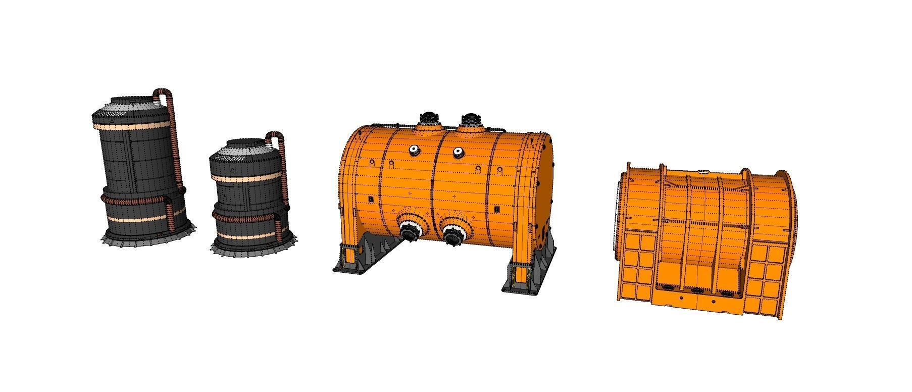 sci-fi Architecture kitbash 17 3D model_33