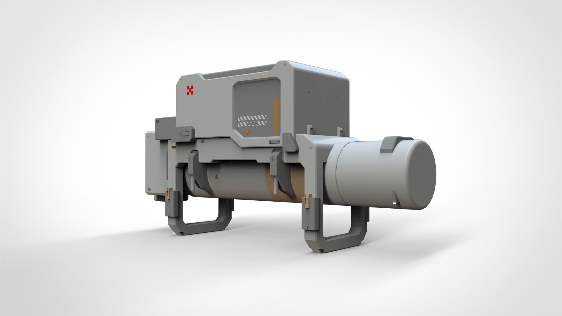 sci-fi Architecture kitbash 17 3D model_12