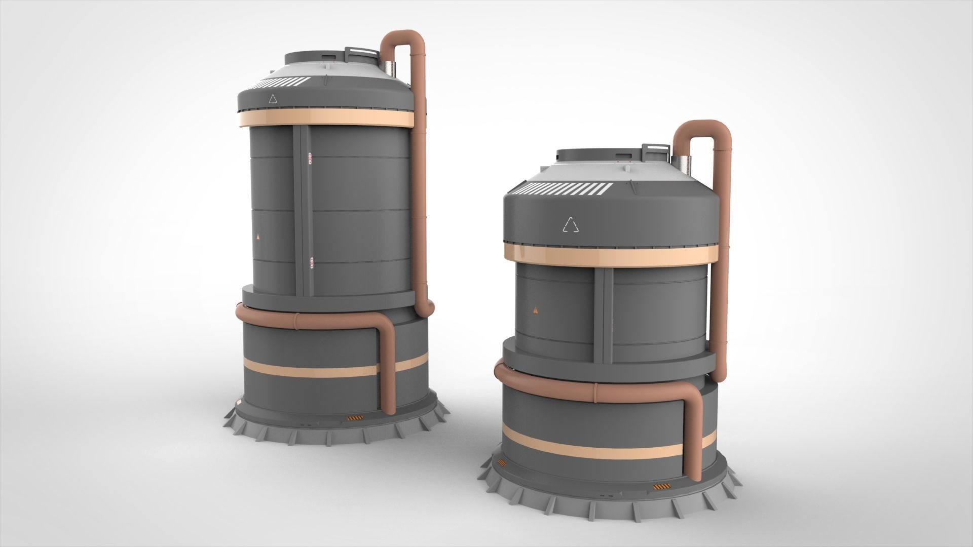 sci-fi Architecture kitbash 17 3D model_20