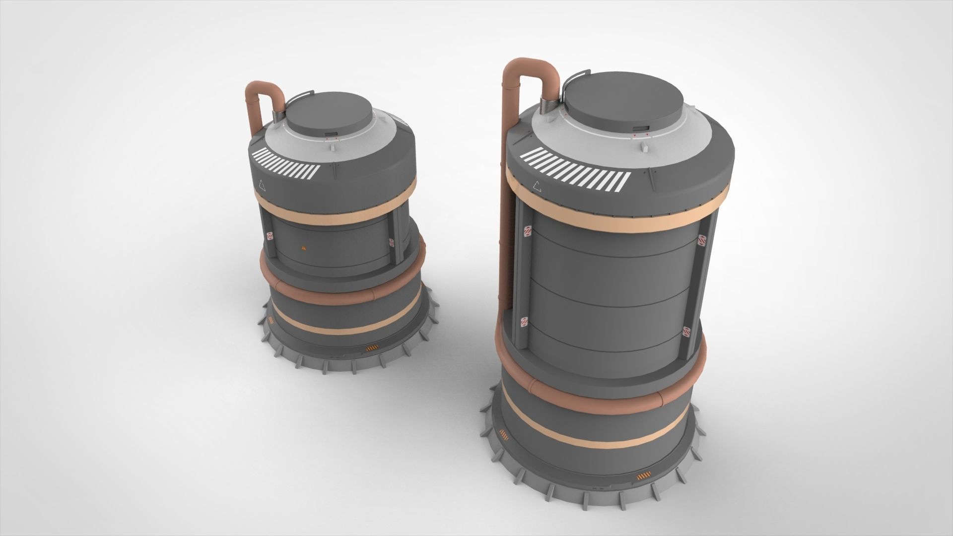 sci-fi Architecture kitbash 17 3D model_21