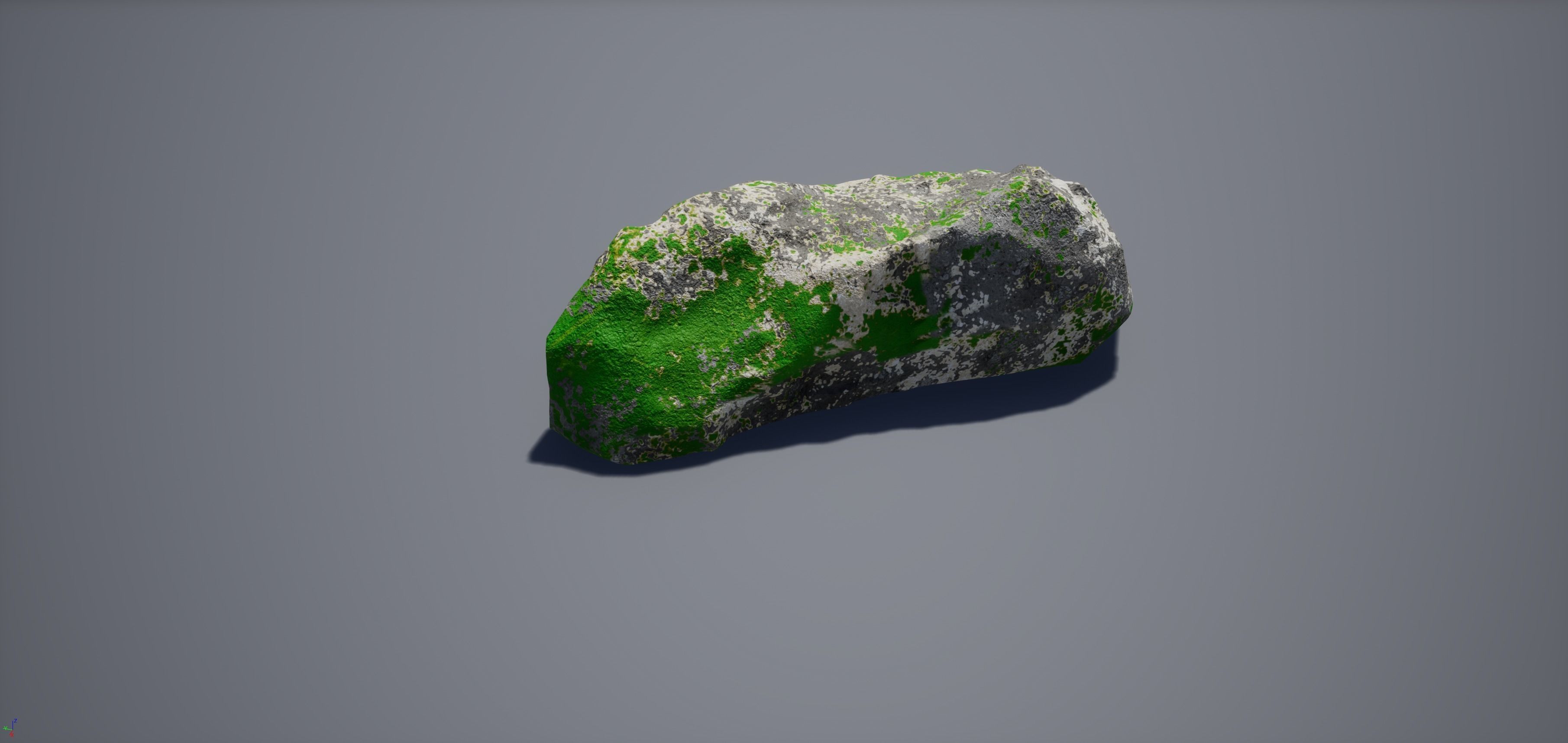  3D Low Poly Realistic Little Rock Free low-poly 3D model_1