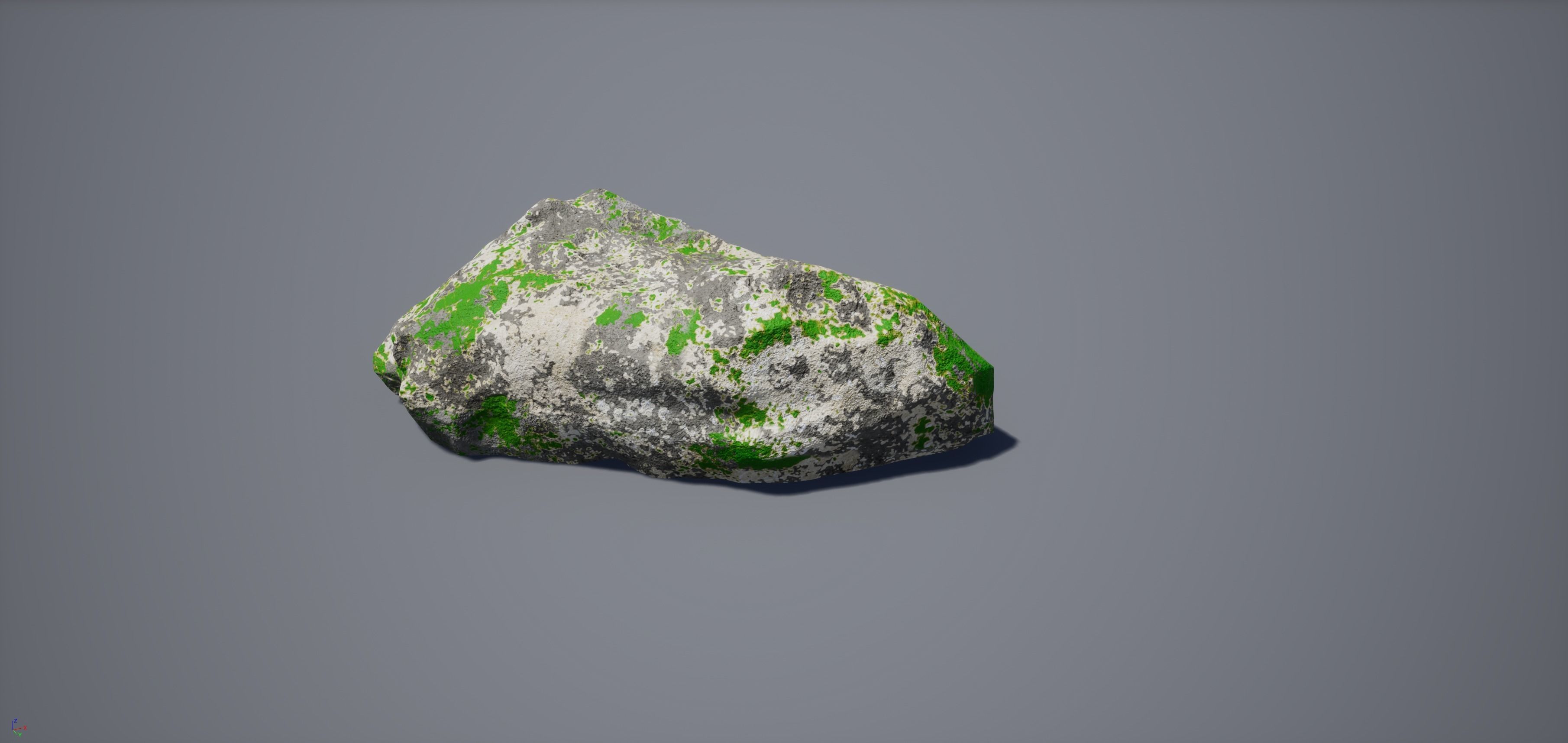  3D Low Poly Realistic Little Rock Free low-poly 3D model_2