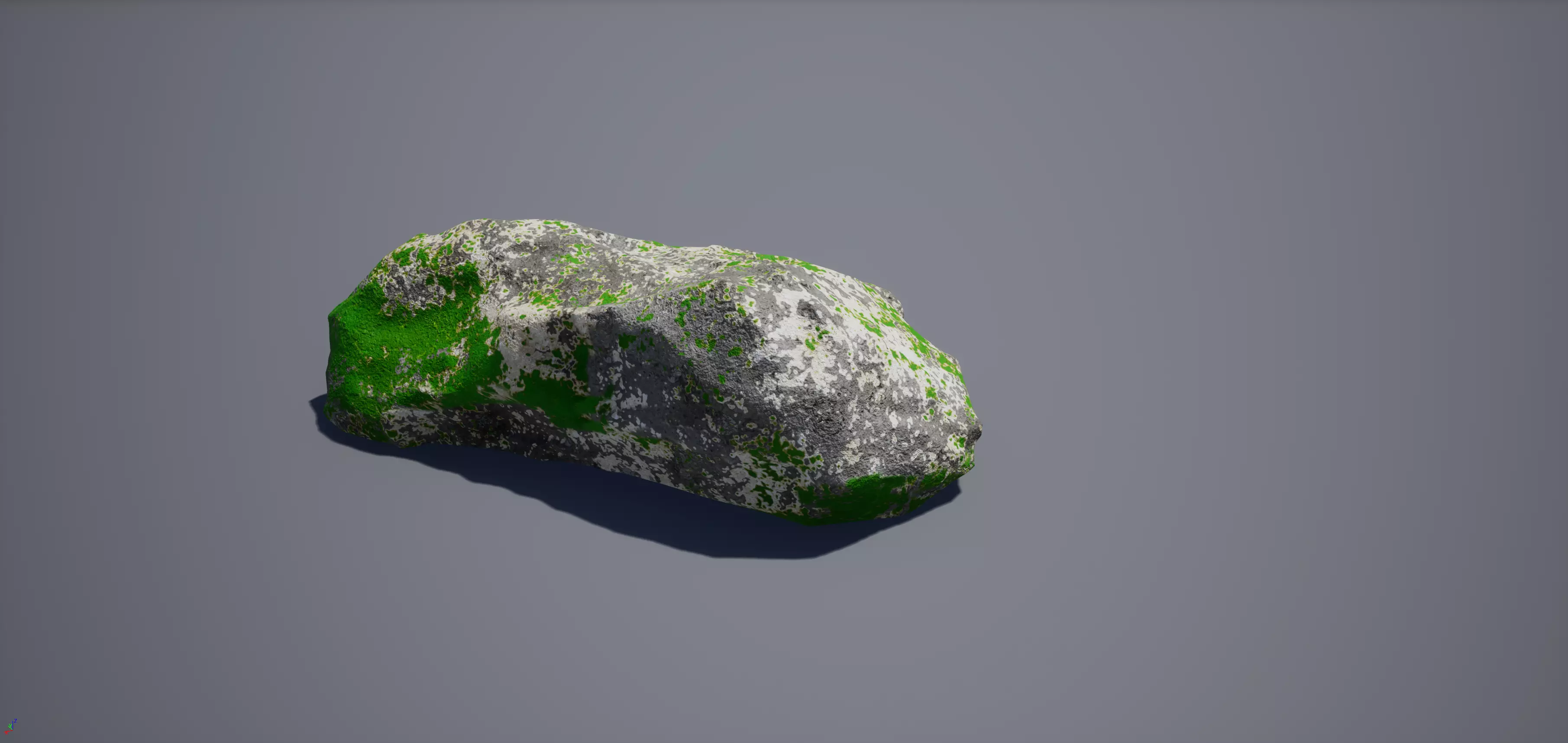  3D Low Poly Realistic Little Rock Free low-poly 3D model_0