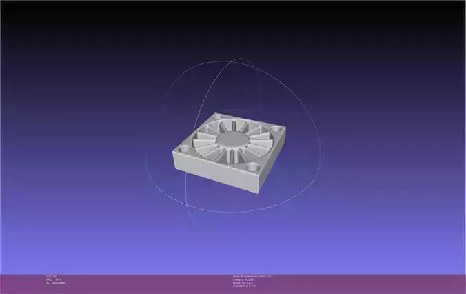 Stator Fan Connectors For Axial Blowers 3D print model
