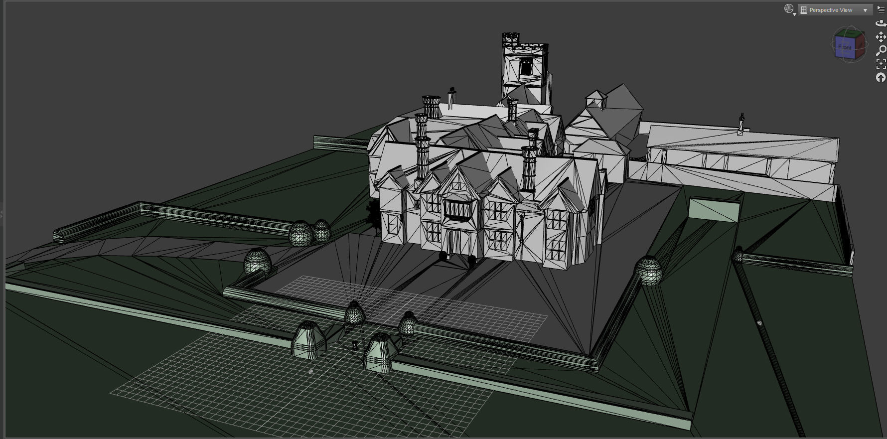 Dorney Court 3D model_6