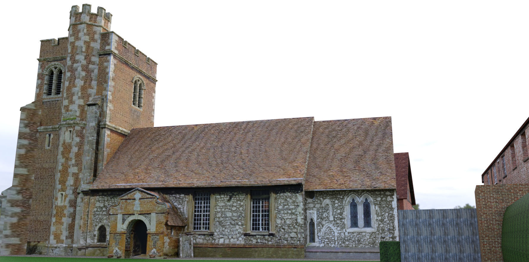 Dorney Court 3D model_5