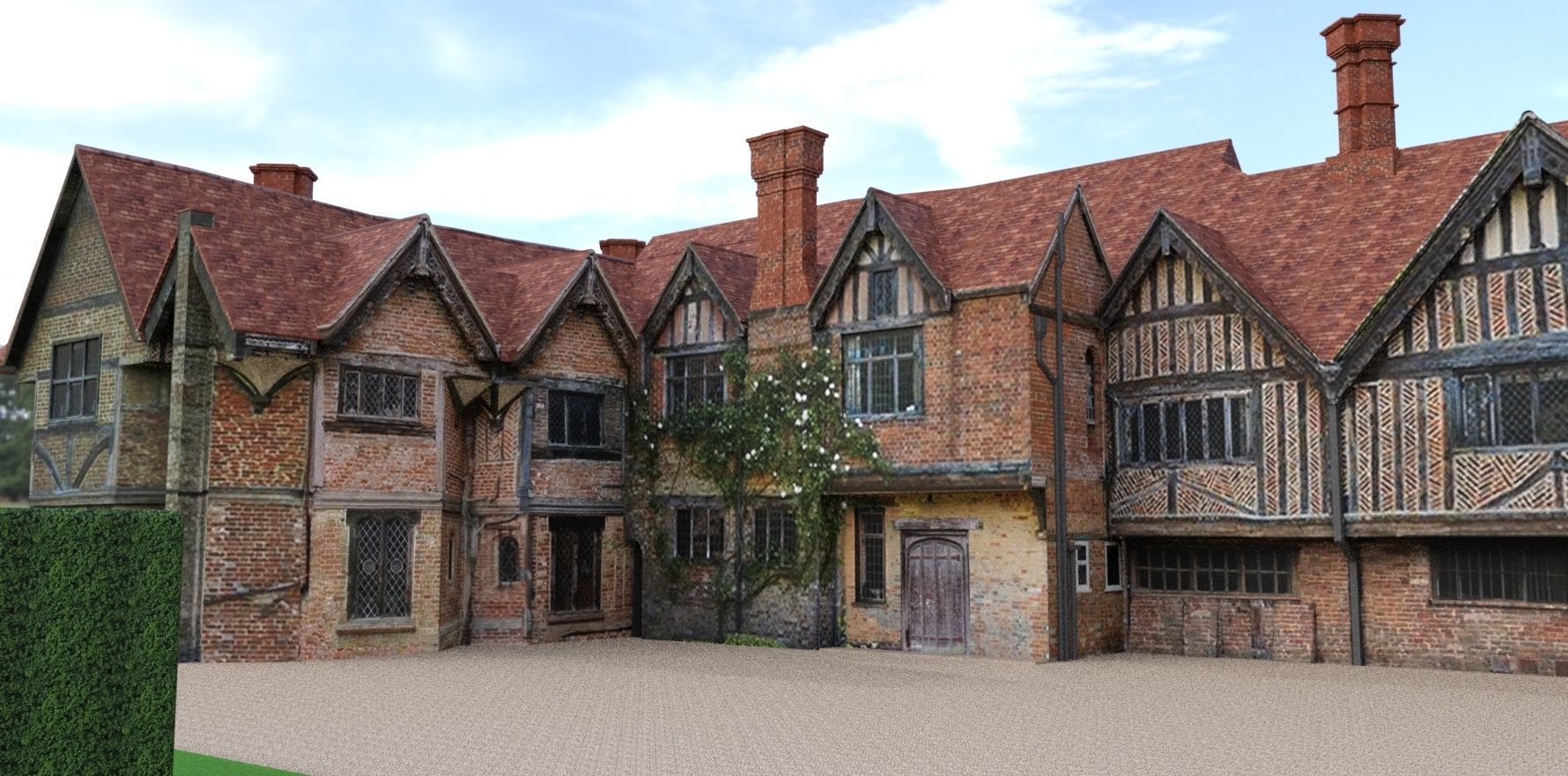 Dorney Court 3D model_2