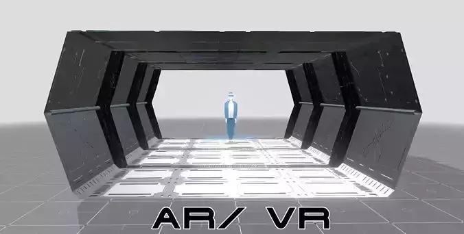 Sci-fi Steel Corridor