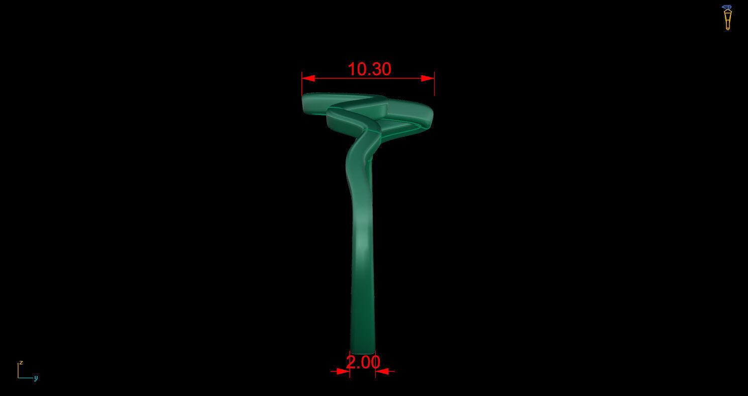 Ring 123 3D print model_12