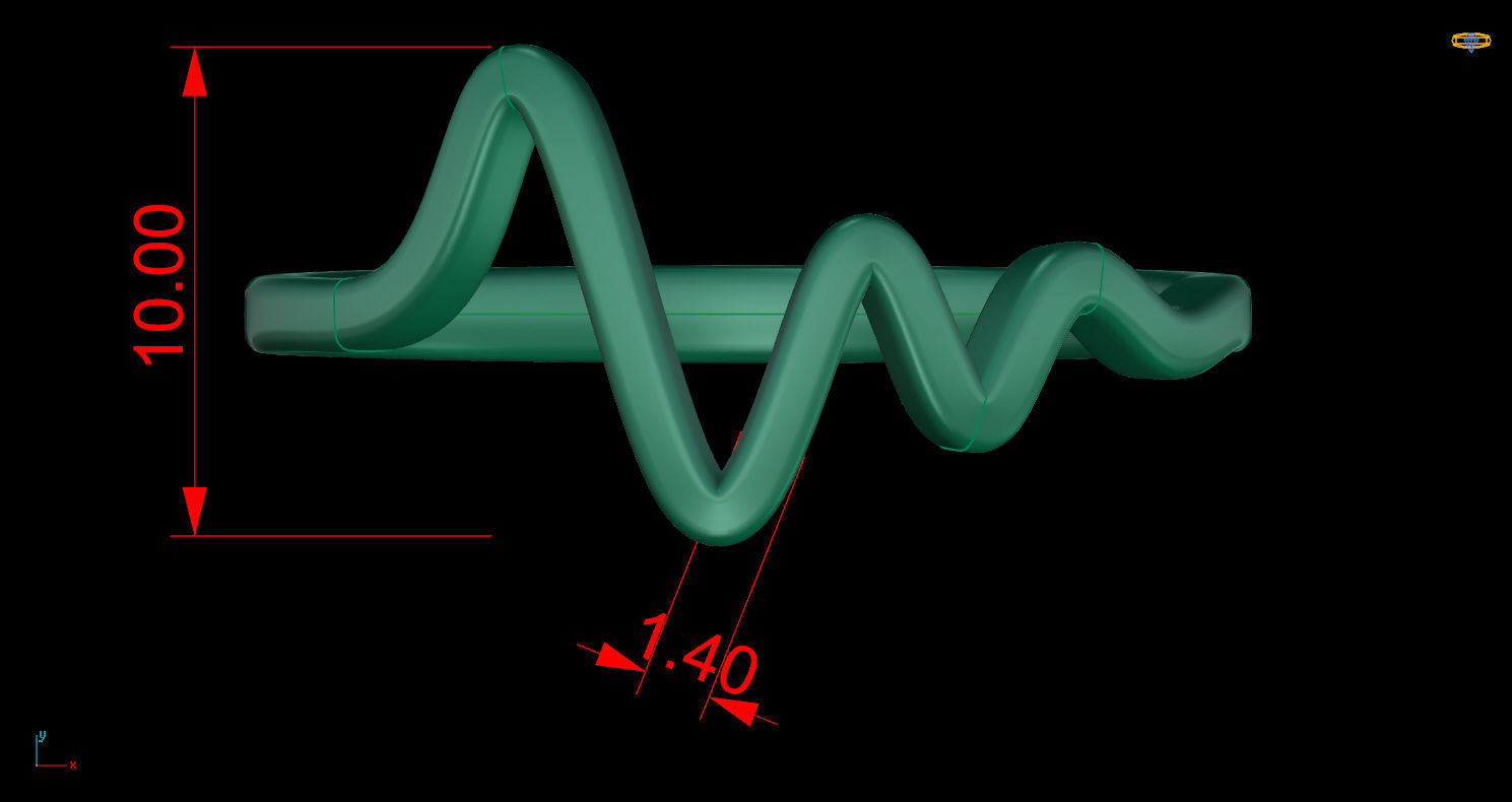 Ring 123 3D print model_10