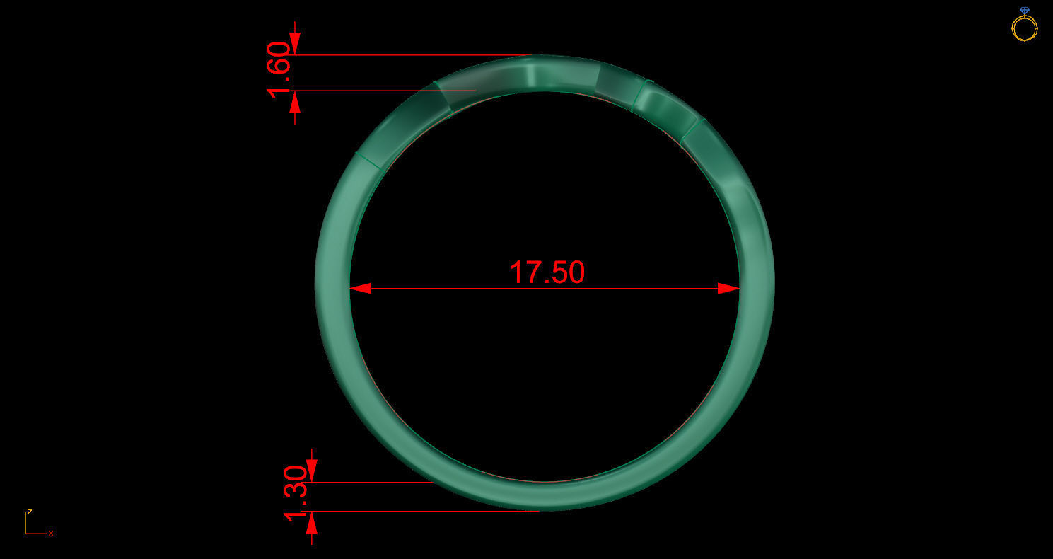 Ring 123 3D print model_11