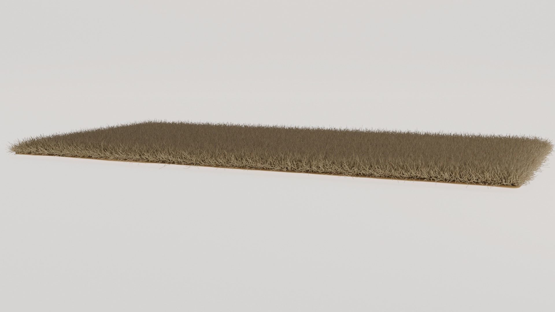 Brown Shag Rug 3D model_7