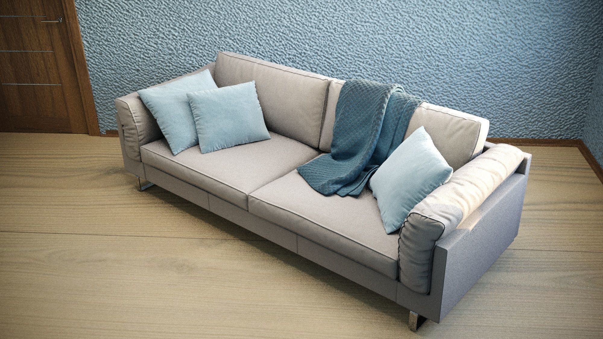 Divan sofa 3D model_3
