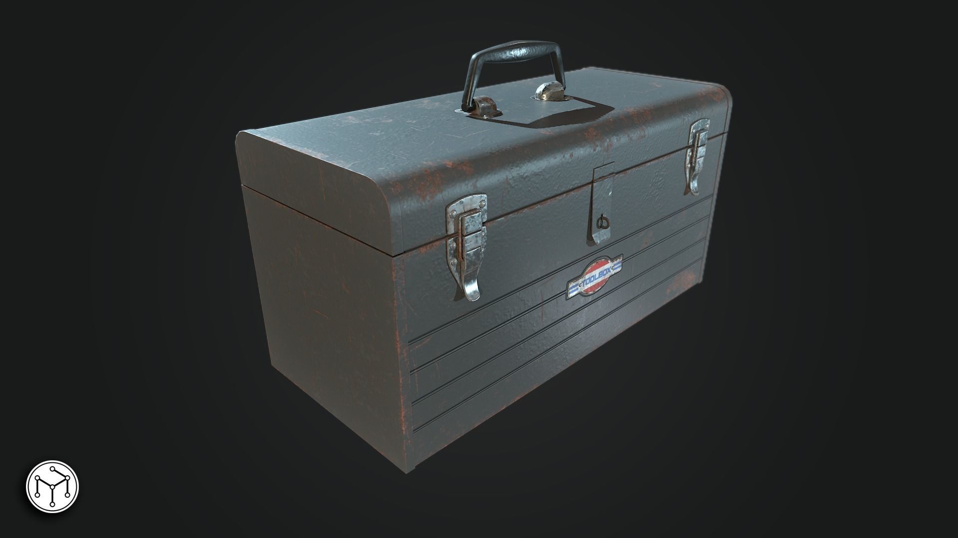 Vintage Toolbox Game Ready  Low-poly 3D model_5