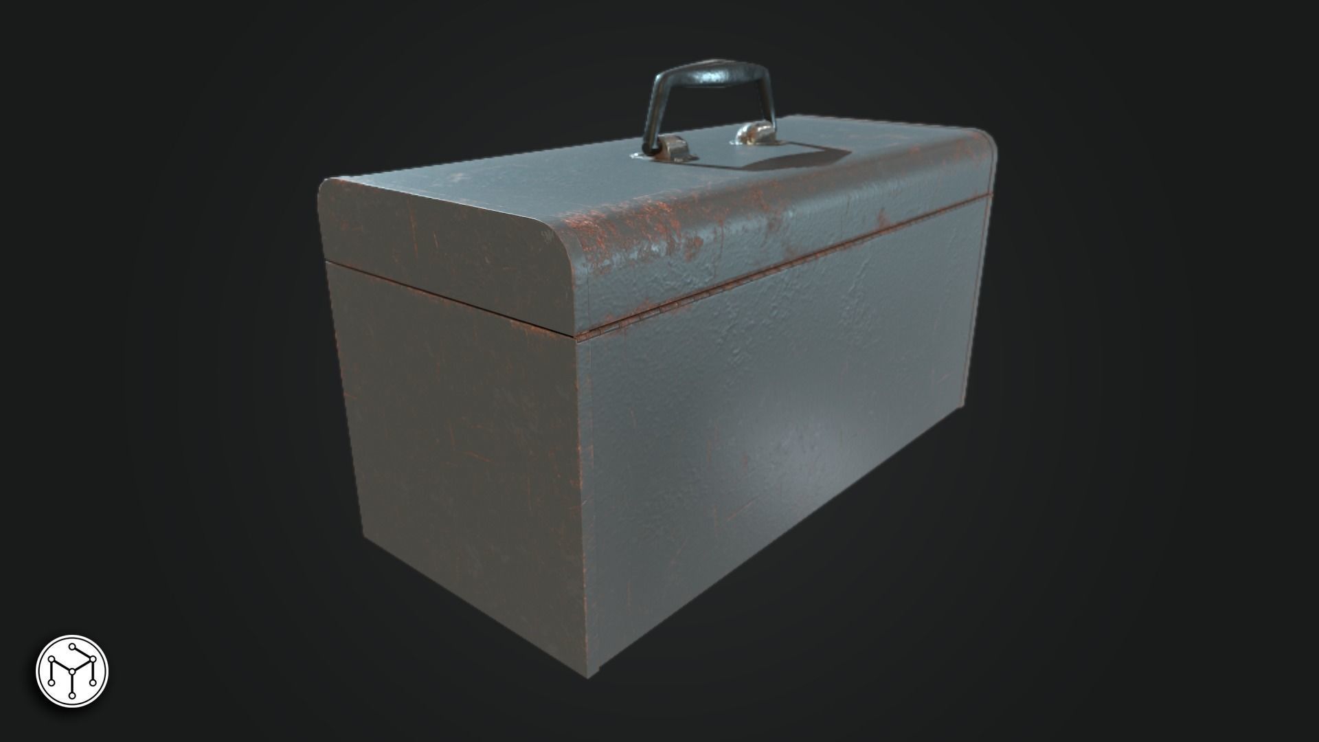 Vintage Toolbox Game Ready  Low-poly 3D model_4