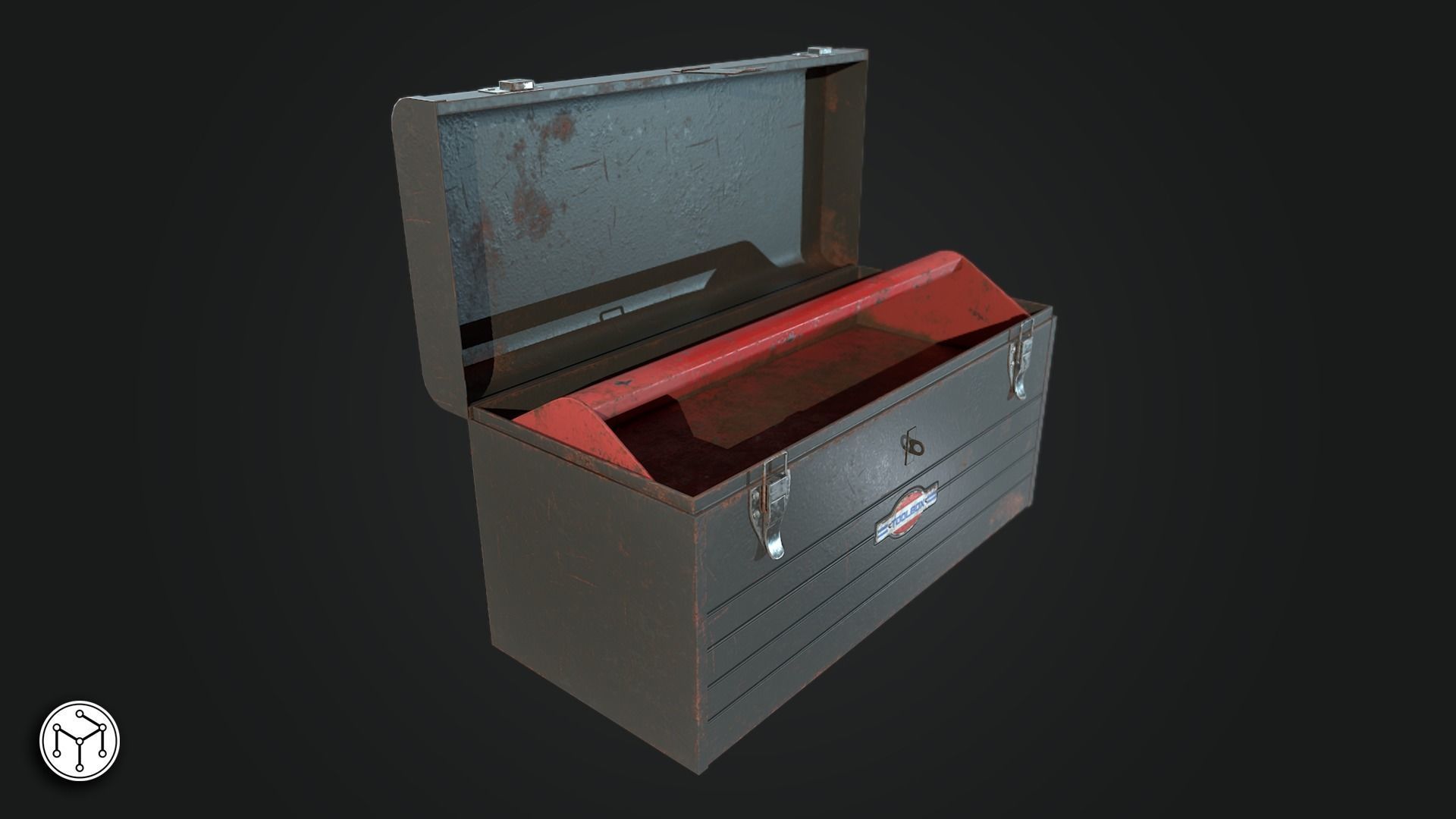 Vintage Toolbox Game Ready  Low-poly 3D model_2
