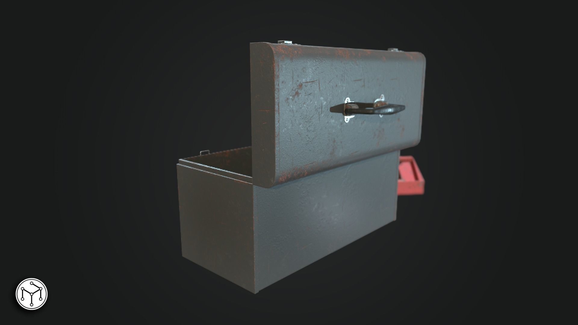 Vintage Toolbox Game Ready  Low-poly 3D model_3