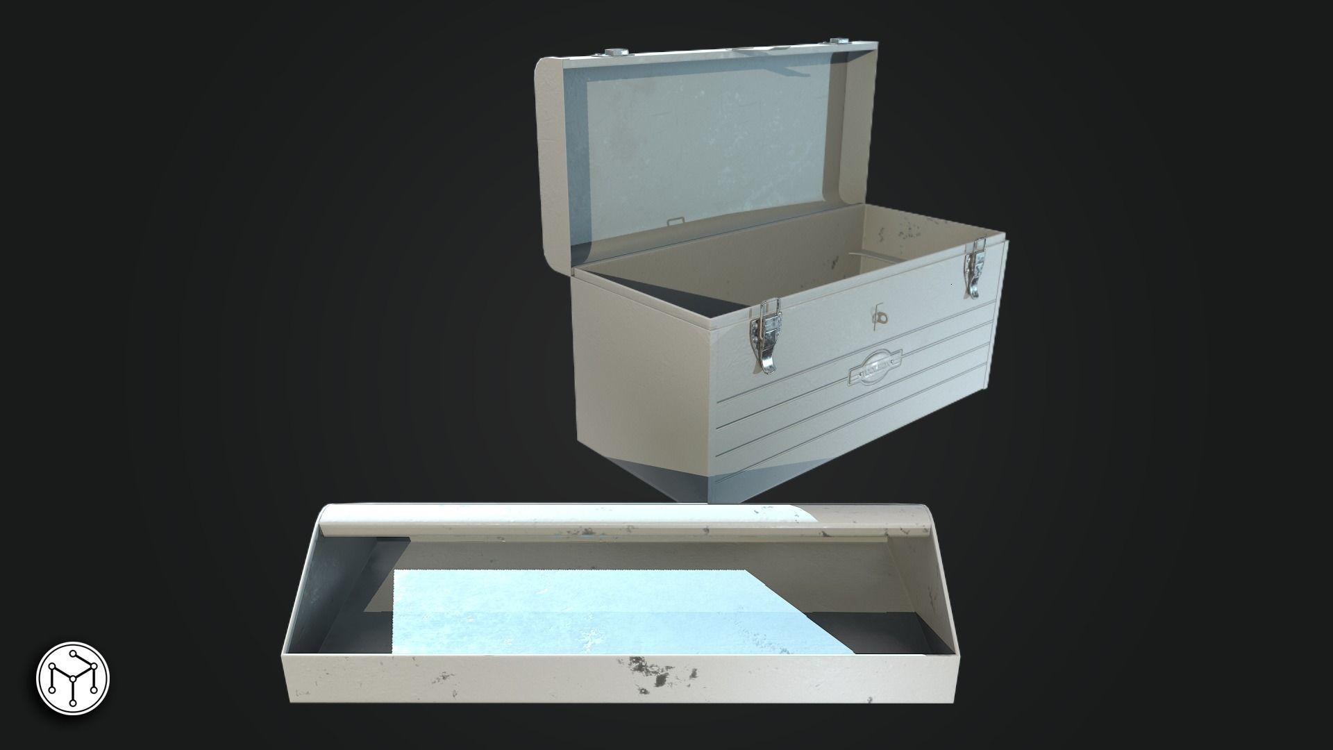 Vintage Toolbox Game Ready  Low-poly 3D model_6
